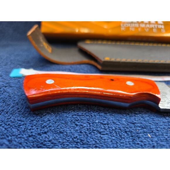 Hunting Bowie Knife 11 Inch, Custom Made Forged Damascus Blade LMK Knives #7572 - Picture 3 of 10